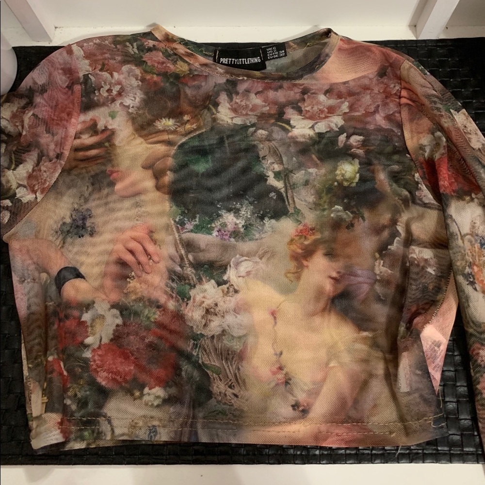 Pretty little thing modern renaissance mesh crop